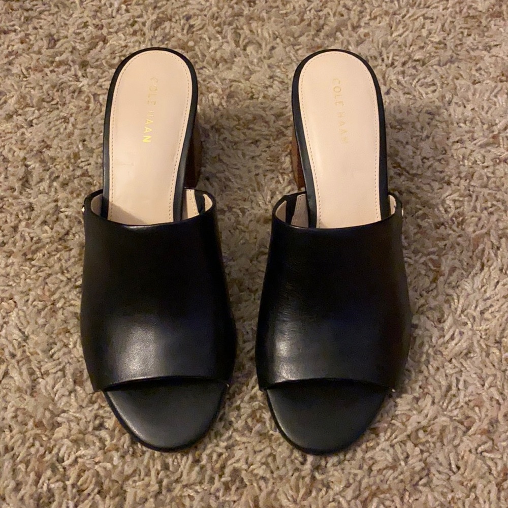 Cole Haan Diana Mules - black leather